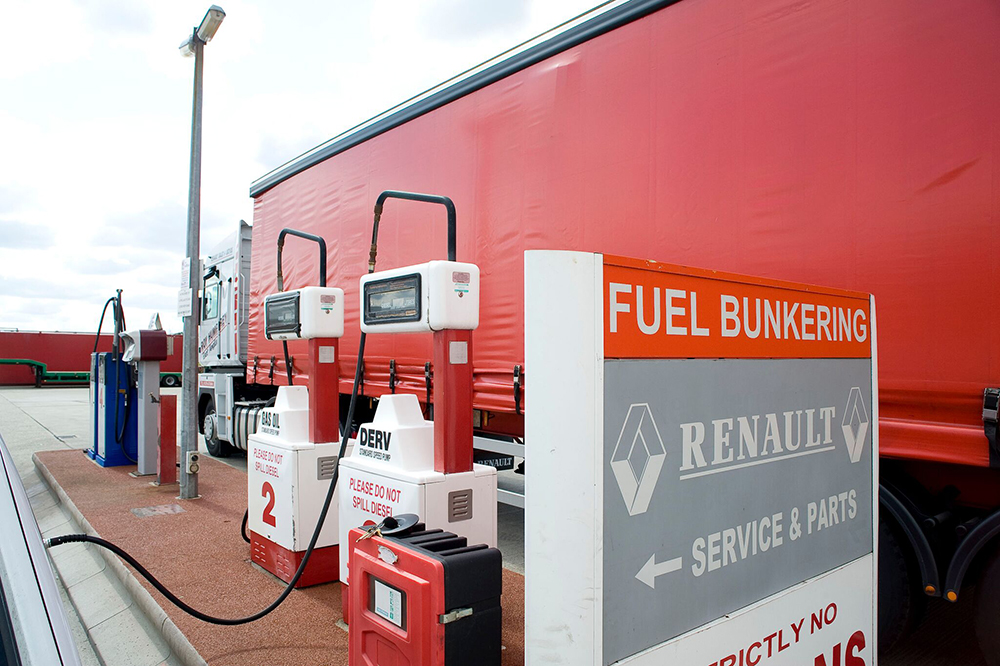 HGV Fuel Site A140 Suffolk Roy Humphrey